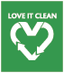 Ein grünes quadratisches Logo mit dem Text „Vileda Professional Sweep r-Mophalter 50cm - 50 cm | Packung (1 Stück)“ oben, mit einem stilisierten weißen Herz, das in der Mitte ein Häkchen umgibt. Das Herz und das Häkchen sollen